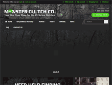 Tablet Screenshot of monsterclutches.com